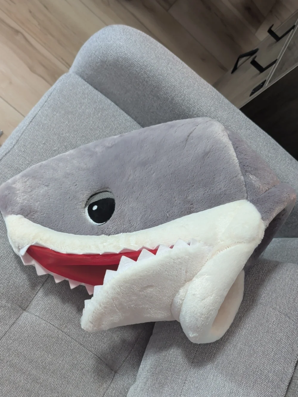 Plush Shark Head Costume Prop